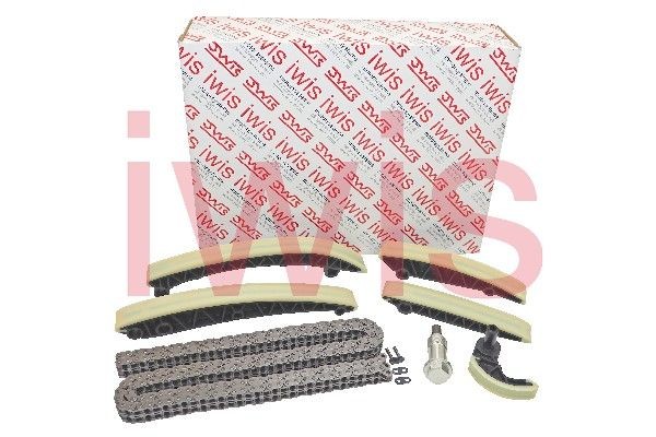 Timing chain kit AIC with slide rails, with chain tensioner, Requires special tools for mounting, Duplex, Open chain, with chain lock - 59372Set