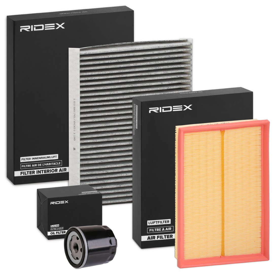 RIDEX 4055F3211 Filter kit Skoda Fabia Mk1 1.4 16V 75 hp Petrol 2000 price