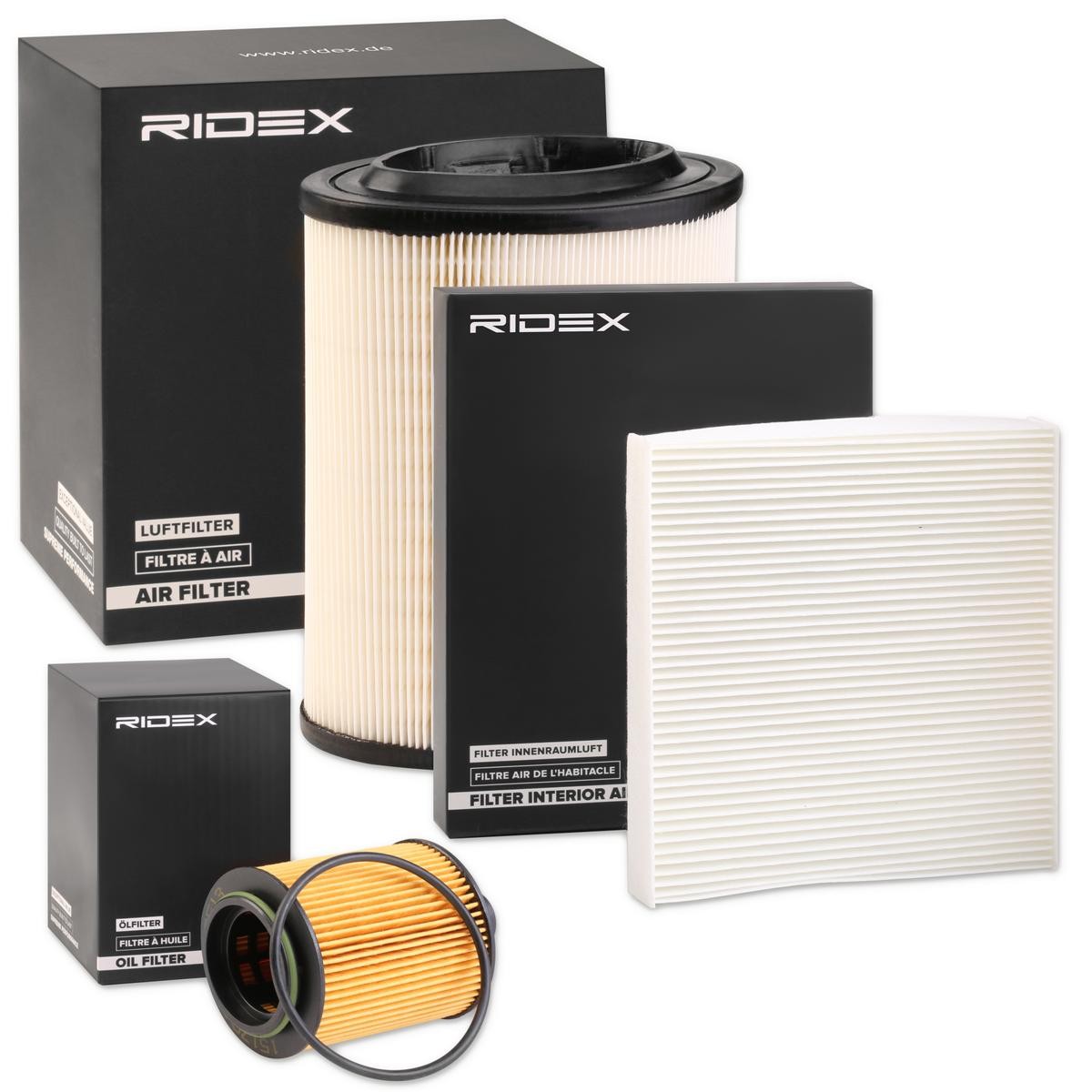 RIDEX 4055F3691 Service kit & filter set ALFA ROMEO BRERA 2006 in original quality