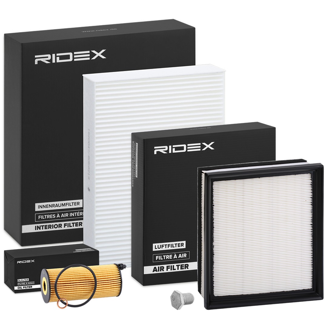 RIDEX 4055F5703 Service kit & filter set BMW F30 316 d 116 hp Diesel 2014 price
