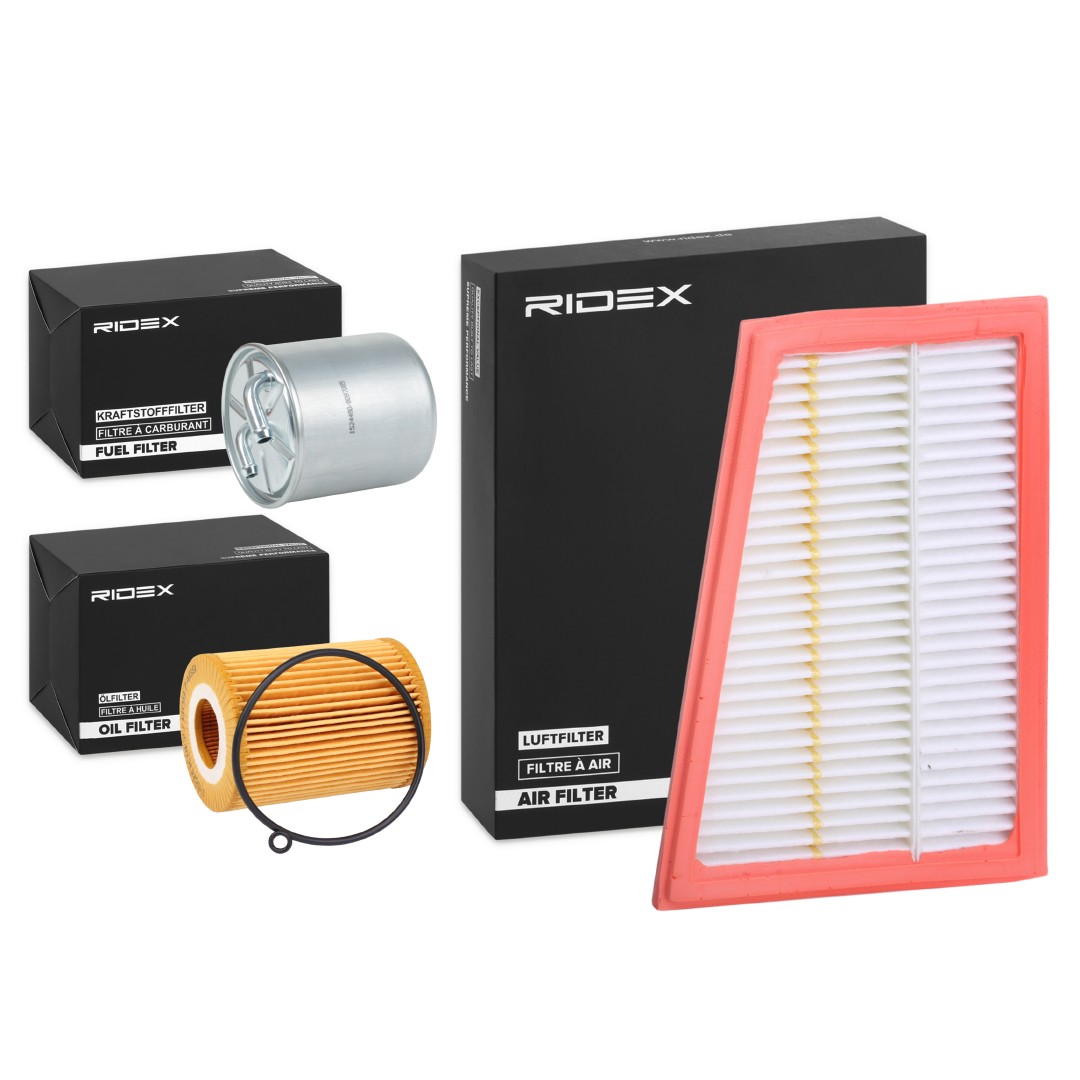RIDEX 4055F8085 Service kit & filter set Mercedes W203