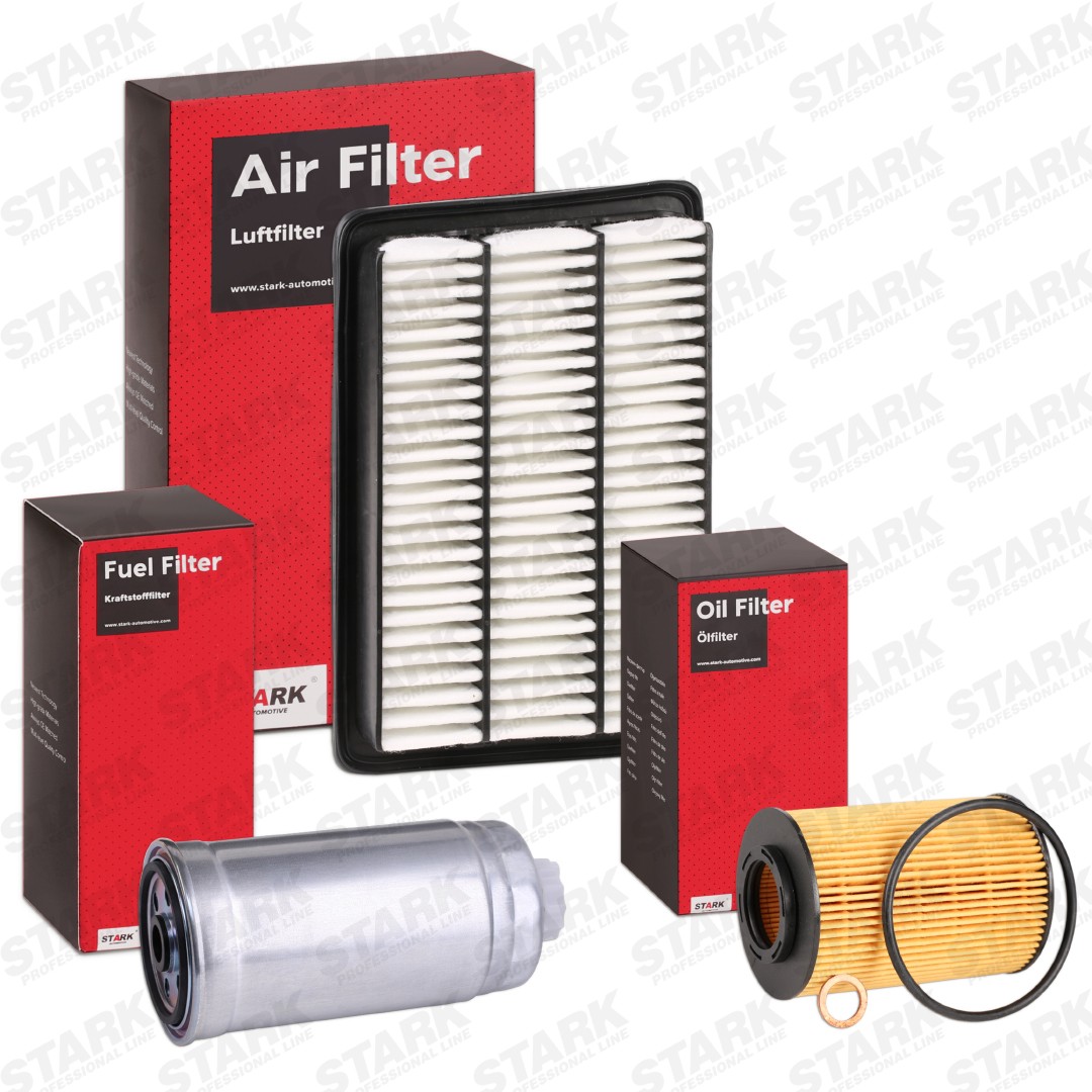 STARK with air filter, without oil drain plug, Filter Insert, three-piece Filter set SKFS-18888593 buy