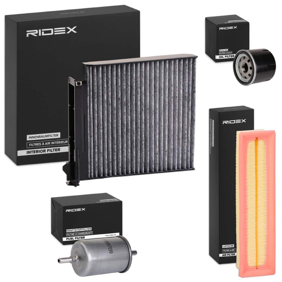 RIDEX 4055F12120 DACIA Service kit & filter set in original quality