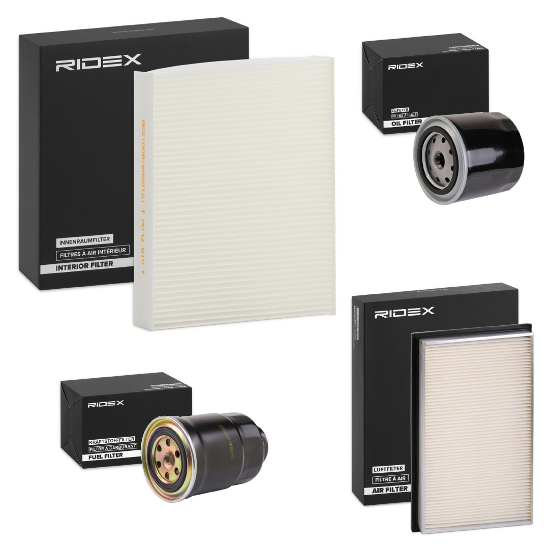 Nissan PRIMERA Filter kit RIDEX 4055F12436 cheap