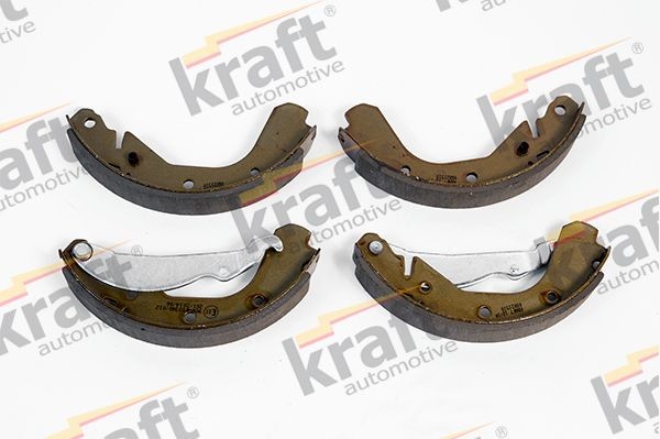 KRAFT 6021510 Brake Shoe Set Rear Axle, Ø: 200,0 x 29,0 mm, with accessories, with lever