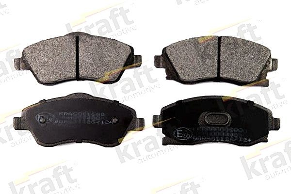 KRAFT Front Axle, incl. wear warning contact Height: 51,8mm, Width: 131,6mm Brake pads 6001690 buy