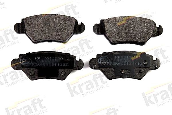 KRAFT 6011500 Brake pad set Rear Axle, incl. wear warning contact