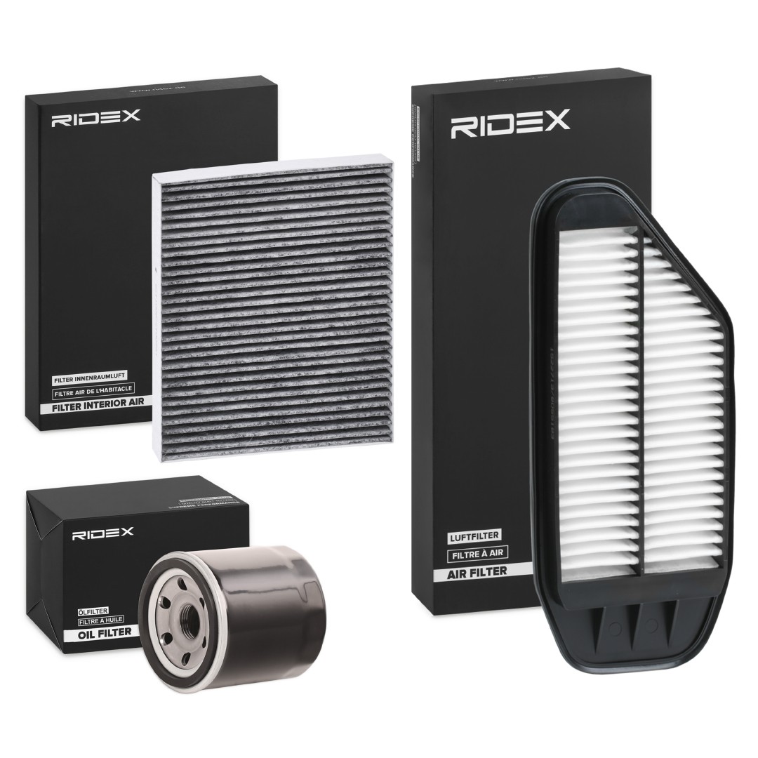 RIDEX 4055F20419 CHEVROLET Service kit & filter set in original quality