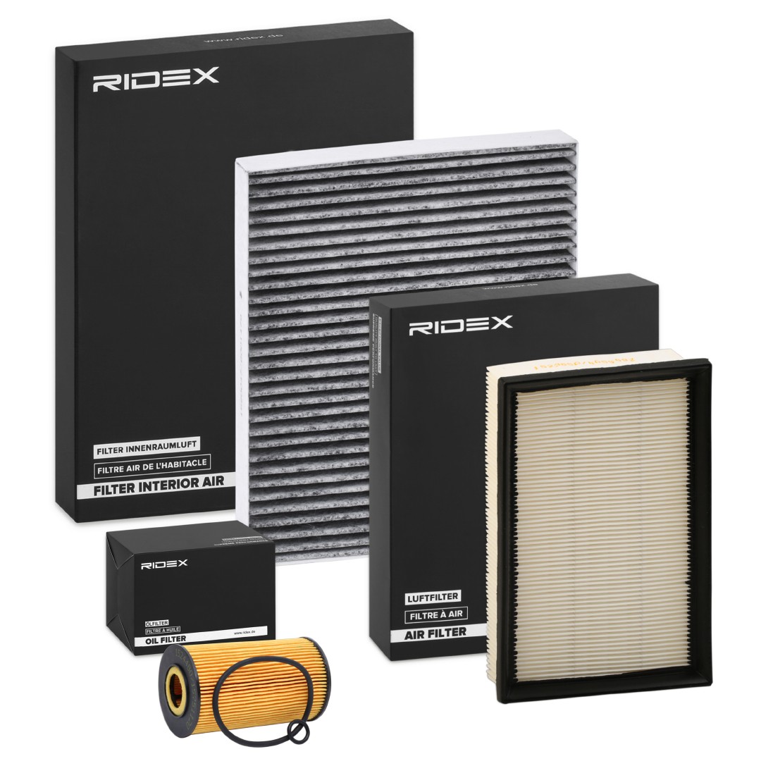 RIDEX 4055F20573 CHEVROLET Service kit, oil filter in original quality