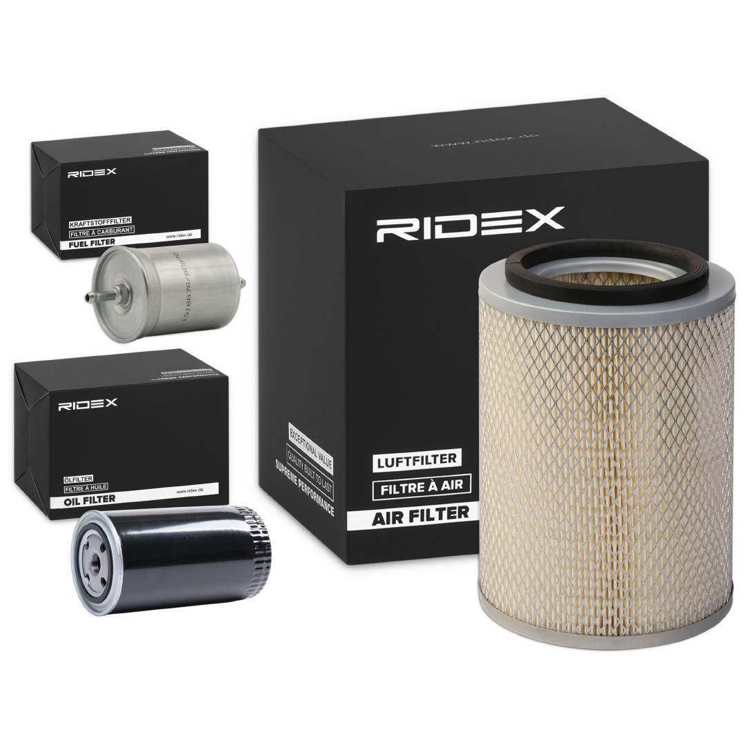 RIDEX 4055F23418 Service kit & filter set T4 Transporter 2.5 Syncro 110 hp Petrol 1997 price