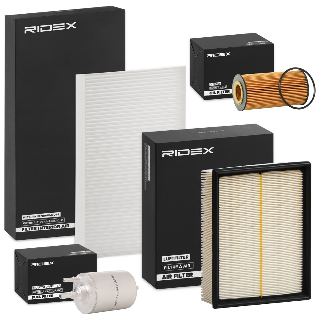 RIDEX 4055F25687 Service kit & filter set AUDI A4 2012 in original quality