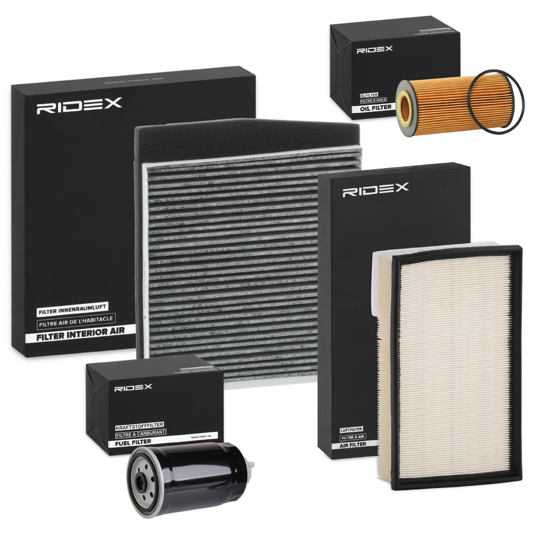 RIDEX 4055F25694 Service kit & filter set VOLVO V70 2000 in original quality