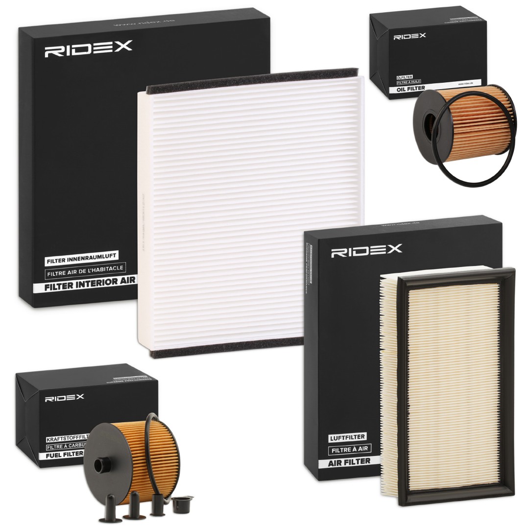 RIDEX 4055F26529 Service kit & filter set VOLVO C30 2006 in original quality