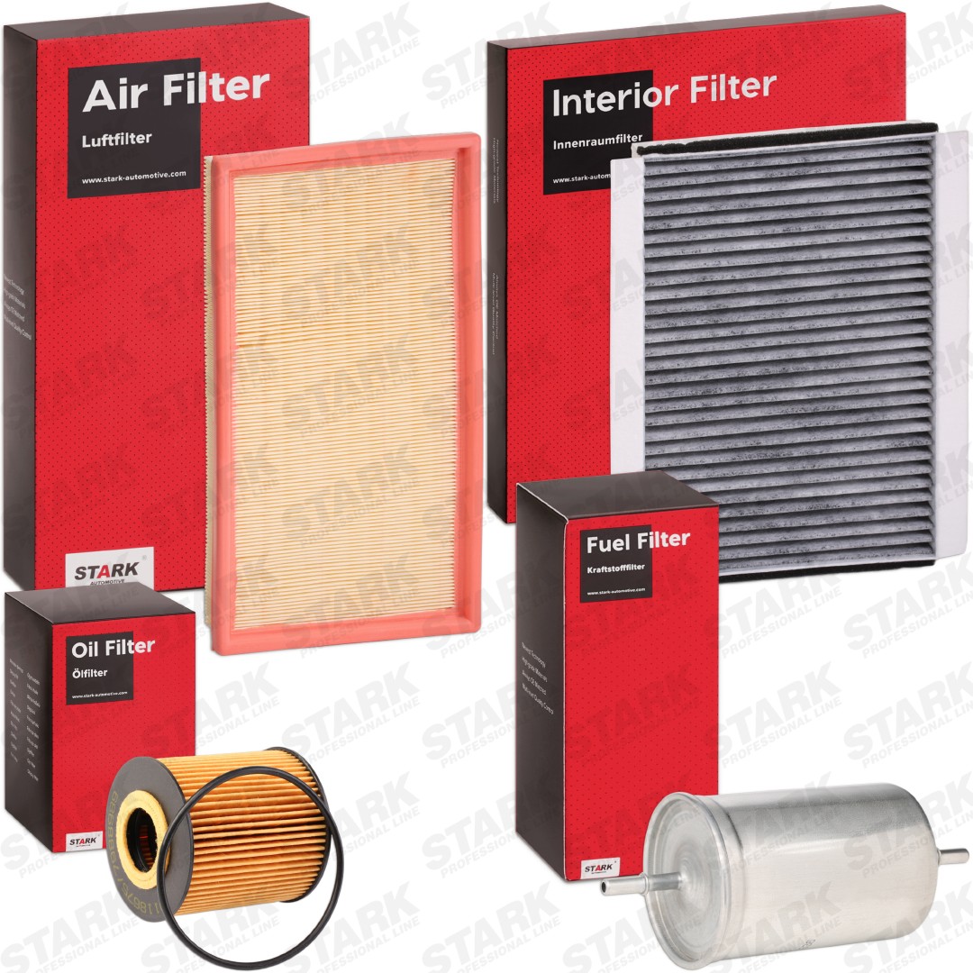 STARK with air filter, without oil drain plug, Filter Insert, In-Line Filter, Activated Carbon Filter, four-piece Filter set SKFS-188106711 buy