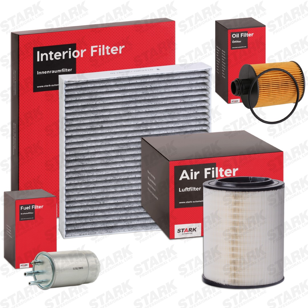 STARK with air filter, without oil drain plug, Filter Insert, In-Line Filter, Activated Carbon Filter, four-piece Filter set SKFS-188107691 buy