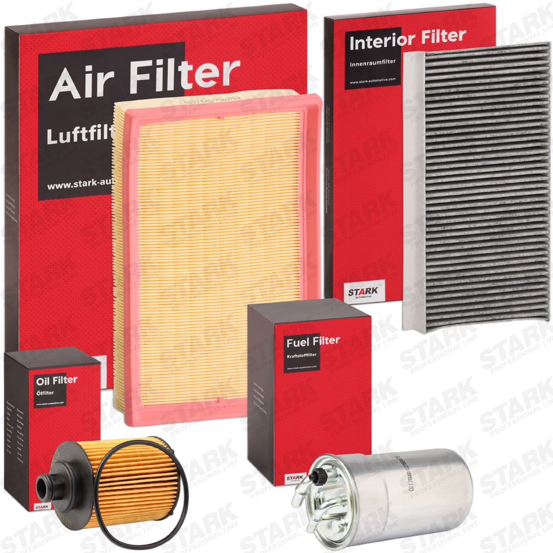 STARK with air filter, without oil drain plug, Filter Insert, In-Line Filter, Activated Carbon Filter, four-piece Filter set SKFS-188108042 buy