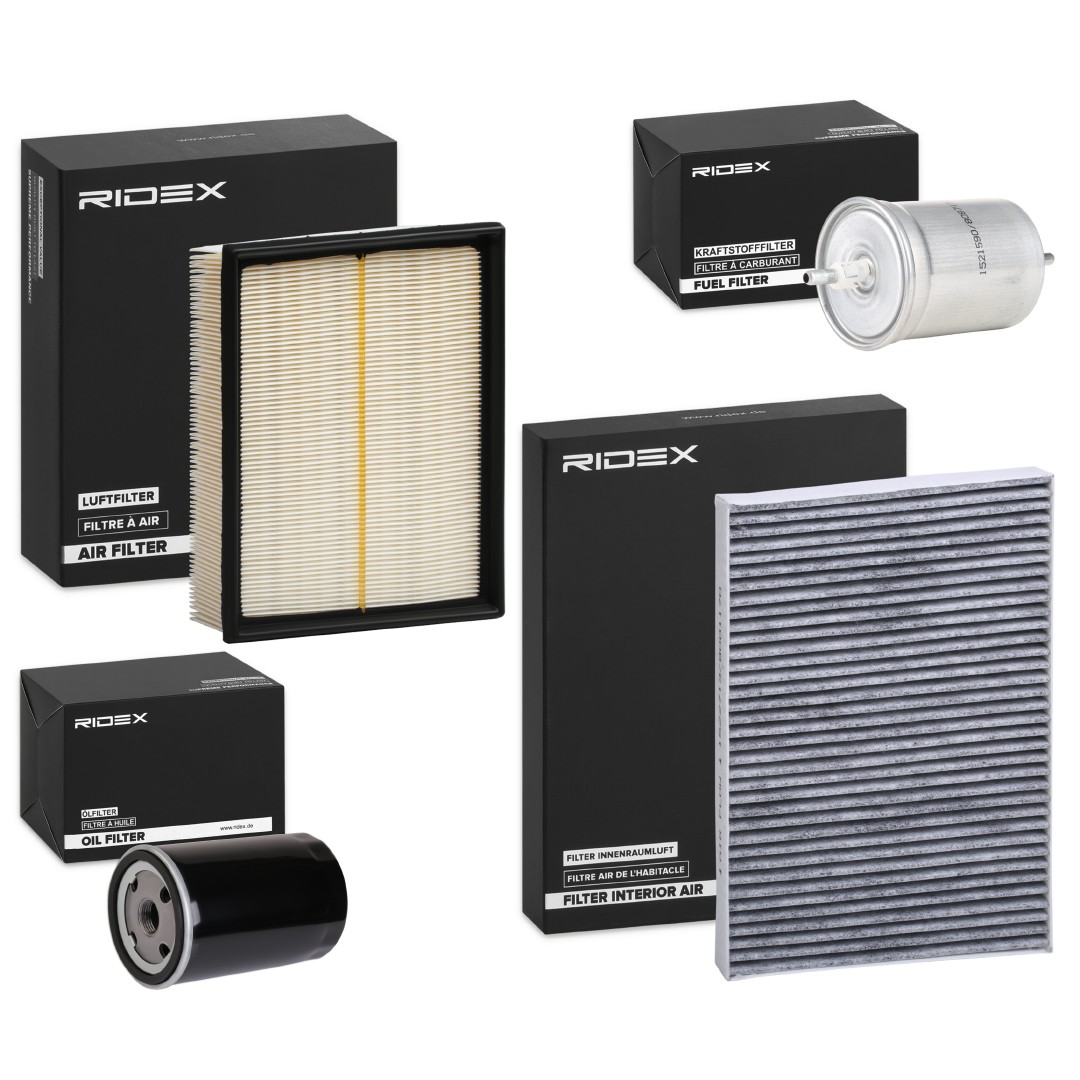 RIDEX 4055F28390 Service kit & filter set AUDI A4 2014 price