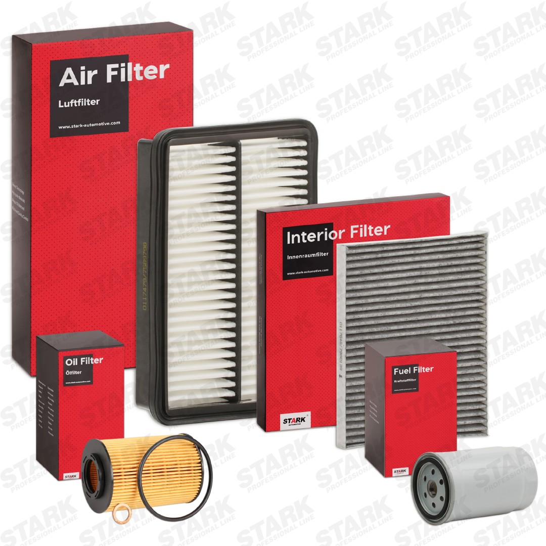 STARK with air filter, without oil drain plug, Filter Insert, Spin-on Filter, Activated Carbon Filter, four-piece Filter set SKFS-188108870 buy