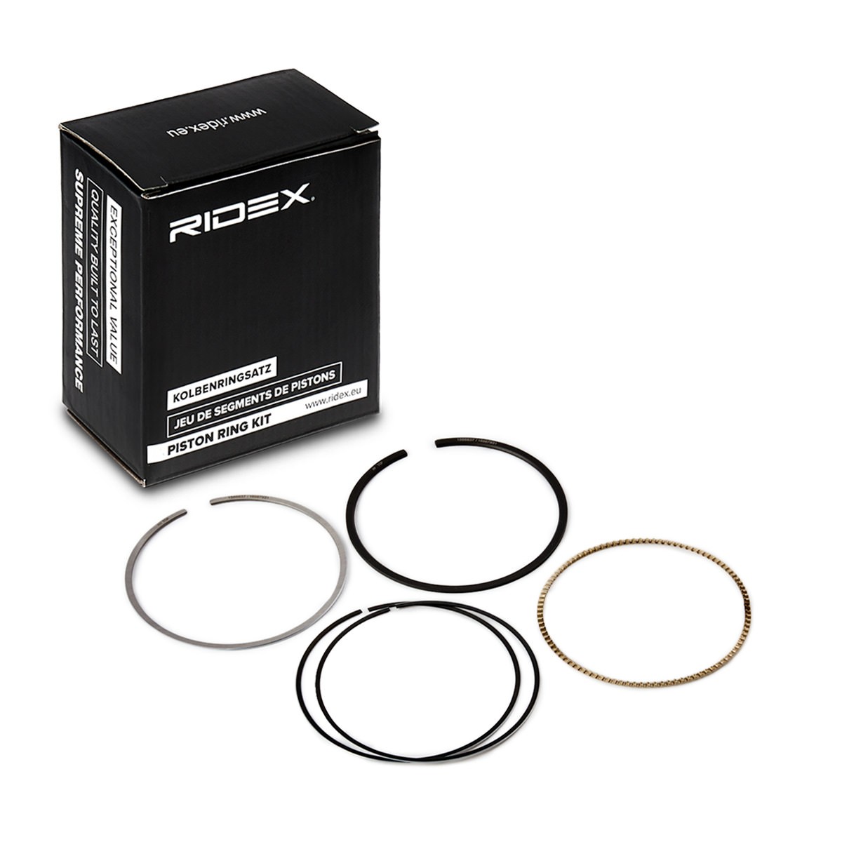 RIDEX Piston Ring Kit BMW 444P0181 Piston Ring Set