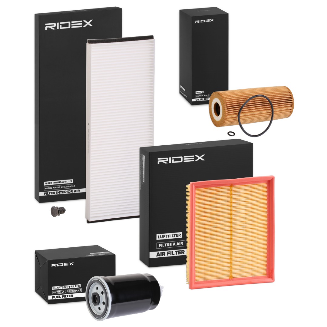 RIDEX 4055F30628 Service kit & filter set AUDI A4 2015 price