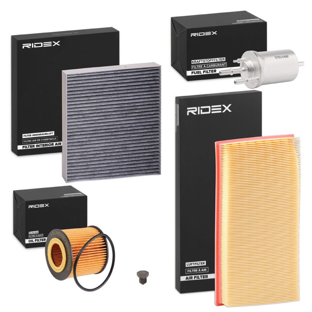 RIDEX 4055F32524 Service kit & filter set SEAT IBIZA 2004 in original quality
