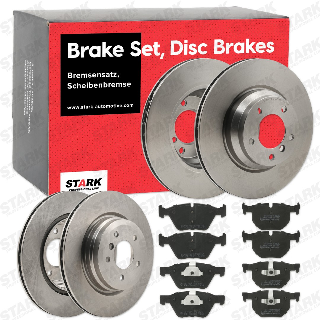 STARK SKBK10990503 Brake discs and pads set BMW E90 330xi 3.0 258 hp Petrol 2006 price