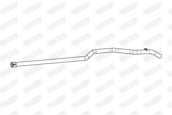 WALKER 10923 Exhaust pipes VW CRAFTER 2012 in original quality