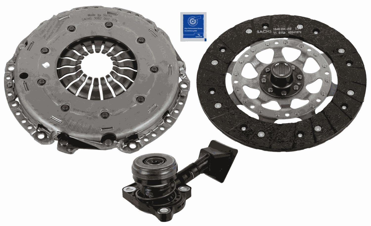 Original SACHS Clutch replacement kit 3000 990 558 for CITROЁN DS4