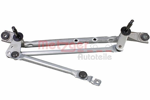 2190924 METZGER Windscreen wiper linkage VOLVO for left-hand drive vehicles, Front, without electric motor