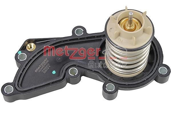 METZGER 4006405 Engine thermostat Opening Temperature: 87°C, with gaskets/seals, Plastic, with housing