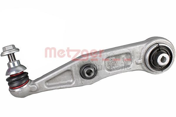 METZGER 58130401 Suspension arm with ball joint, with rubber mount, Front Axle Left, Lower, Rear, Control Arm