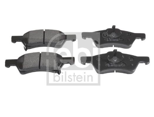 175204 FEBI BILSTEIN Brake pad set CHRYSLER Front Axle, with acoustic wear warning, with piston clip