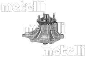 METELLI 24-1437 Water pump with seal, Mechanical, Metal, for v-ribbed belt use