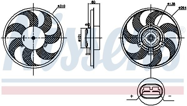 OEM-quality NISSENS 85879 Radiator cooling fan