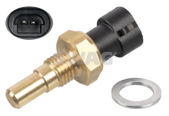 SWAG black, with seal ring Number of connectors: 2 Coolant Sensor 33 10 2242 buy