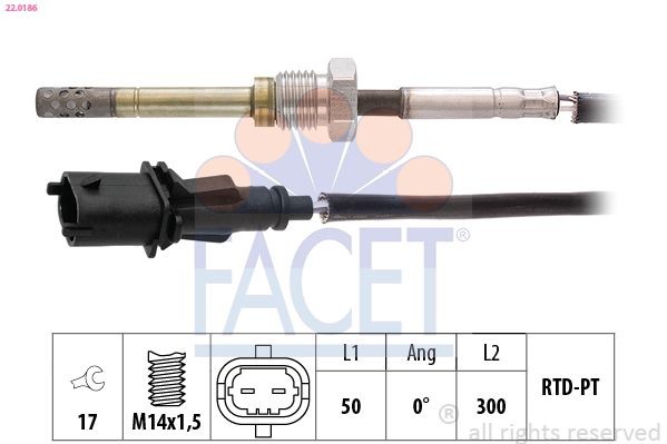 EPS 1.220.186 FACET Exhaust sensor 22.0186 buy