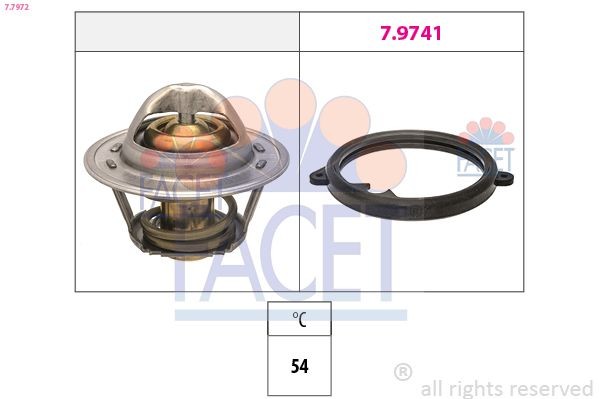 Original FACET EPS 1.879.972 Coolant thermostat 7.7972 for FORD FIESTA