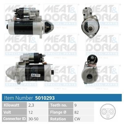 MEAT & DORIA 5010293 Starter motor 118-2384