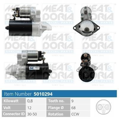 MEAT & DORIA 5010294 Starter motor 1202019