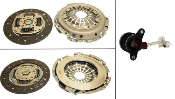 KAWE 963009CSC Clutch kit with clutch pressure plate, with central slave cylinder, with clutch disc, 215mm