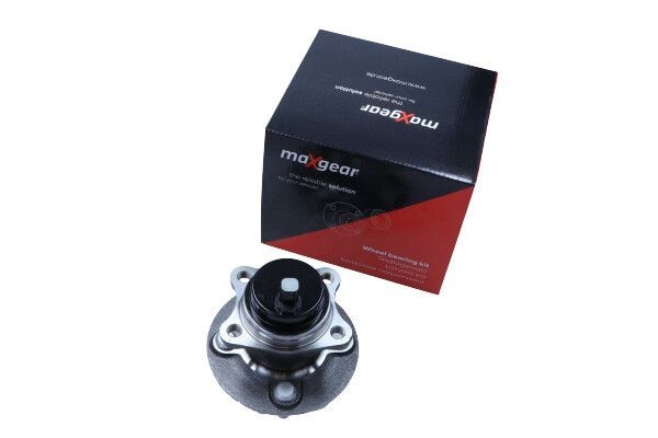 MAXGEAR 33-1184 Wheel bearing kit Rear Axle, Wheel Bearing integrated into wheel hub, 74 mm, Angular Ball Bearing
