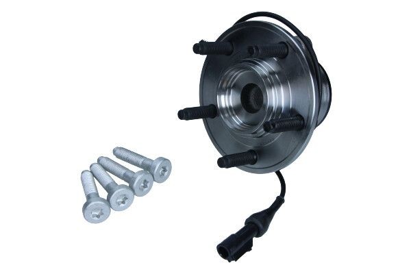 33-1281 MAXGEAR Wheel bearings JAGUAR Front Axle, with integrated ABS sensor, 139 mm