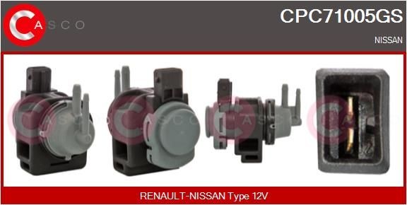 CASCO CPC71005GS Boost pressure control valve NISSAN Qashqai / Qashqai+2 I (J10, NJ10) 2.0 dCi All-wheel Drive 150 hp Diesel 2011
