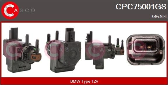 CASCO CPC75001GS Turbo control valve BMW F31 316 i 136 hp Petrol 2014 price