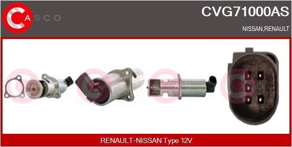 Nissan PRIMERA EGR valve CASCO CVG71000AS cheap