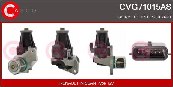 CASCO CVG71015AS EGR valve DACIA Duster Off-Road 1.5 dCi 4x4 110 hp Diesel 2015 price