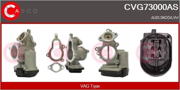 CASCO CVG73000AS Exhaust gas recirculation valve Audi A4 B7 2.0 TDI quattro 163 hp Diesel 2006 price