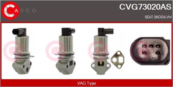 CASCO CVG73020AS EGR valve 03D 131 503 A