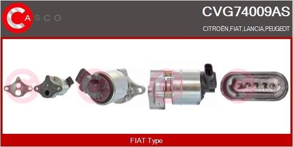 CASCO CVG74009AS EGR valve 96 283 557 80
