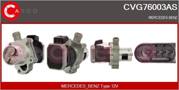 CASCO CVG76003AS EGR MERCEDES-BENZ Sprinter 5-T Platform/Chassis (W906) 515 CDI 2.2 150 hp Diesel 2006 price